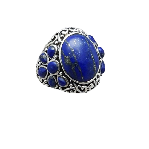 Vintage, Lapis Lazuli & 925 Silver Ring