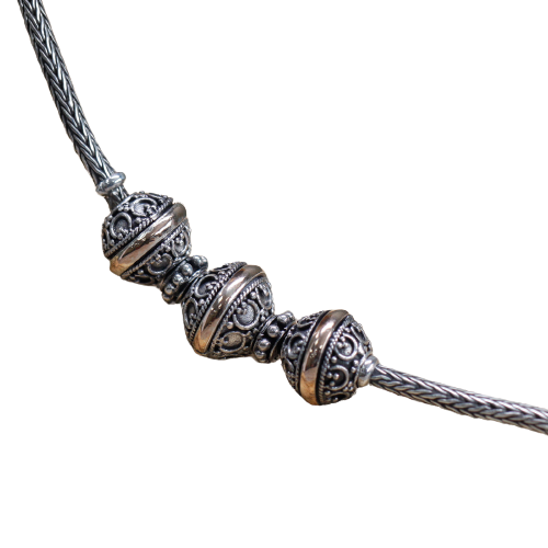 Silver & Gold Necklace - Tri