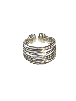 925 Silver Waves Ring