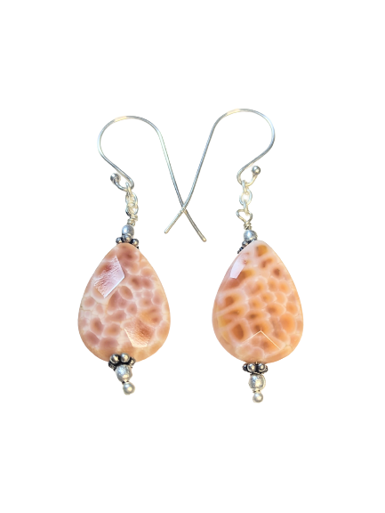 Mexican Agate Hook Earrings