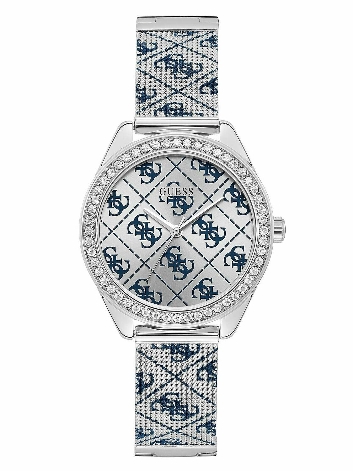 Orologio Lady Guess Claudia W1279L1 Logo 4G Blu - Acciaio - 36 mm - 10ATM