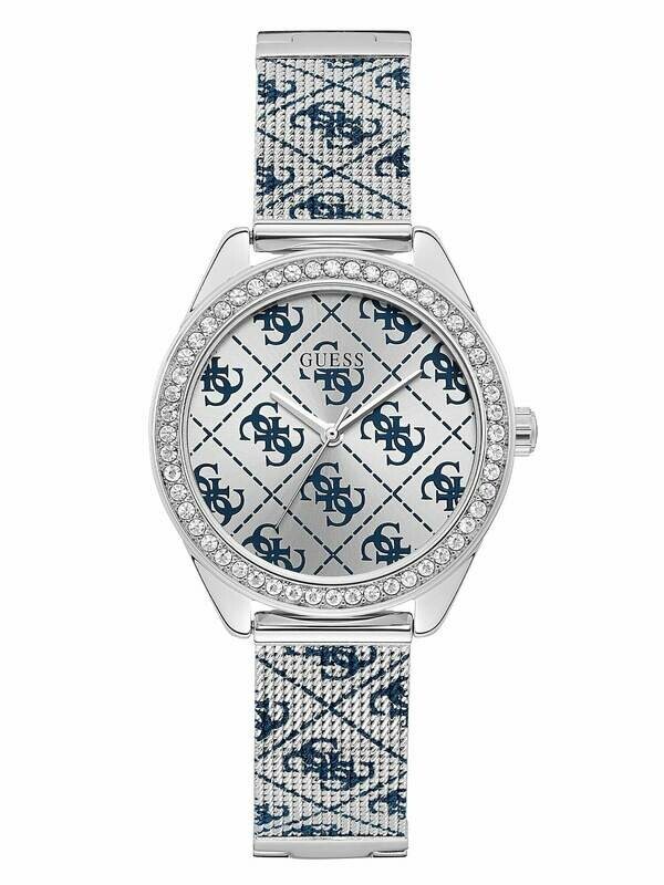 Orologio Lady Guess Claudia W1279L1 Logo 4G Blu - Acciaio - 36 mm - 10ATM