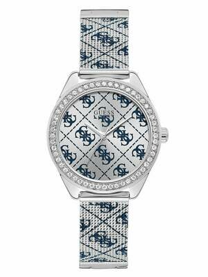 Orologio Lady Guess Claudia W1279L1 Logo 4G Blu - Acciaio - 36 mm - 10ATM