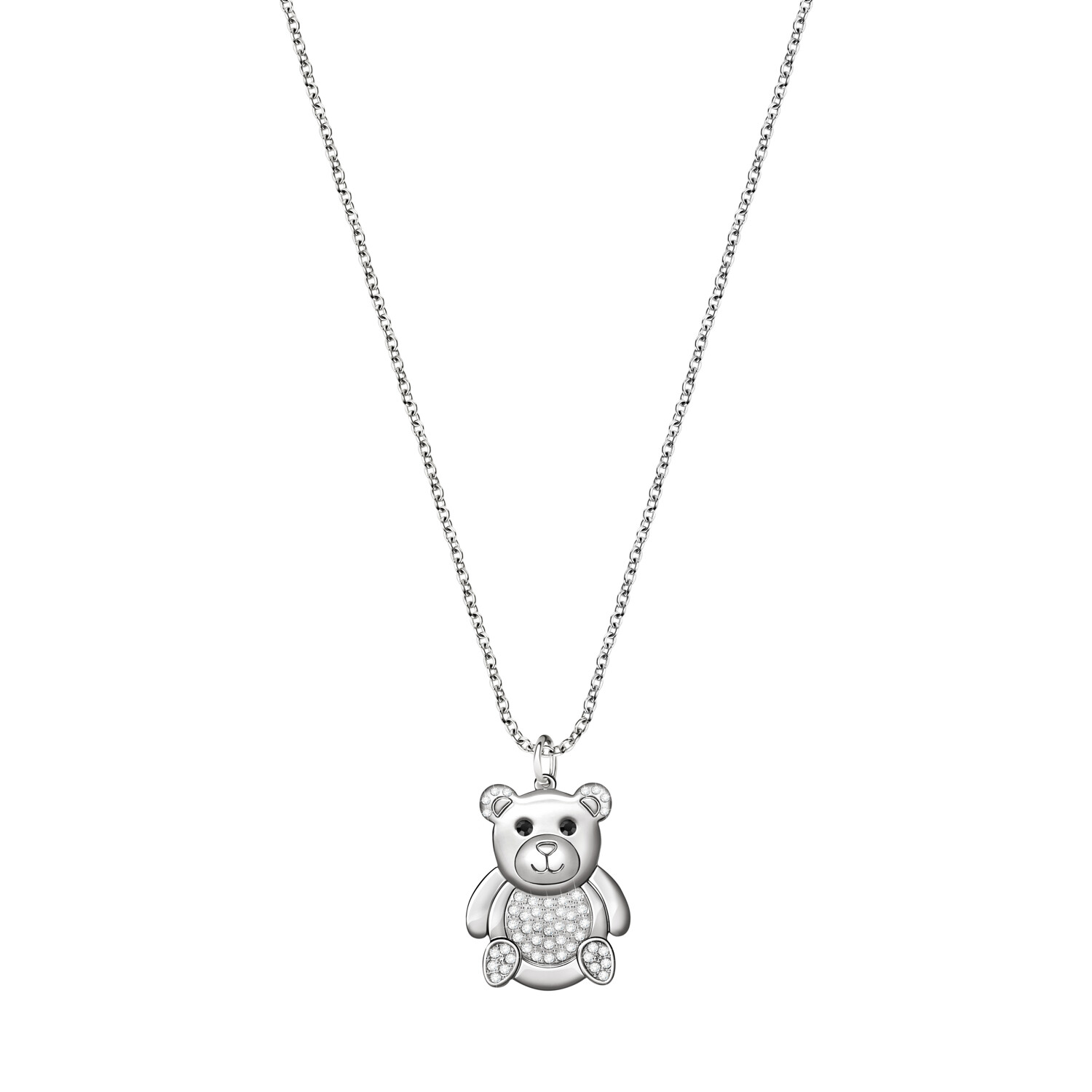 Collana Donna Orsetto Morellato Love SOR27 - Acciaio - Cristalli