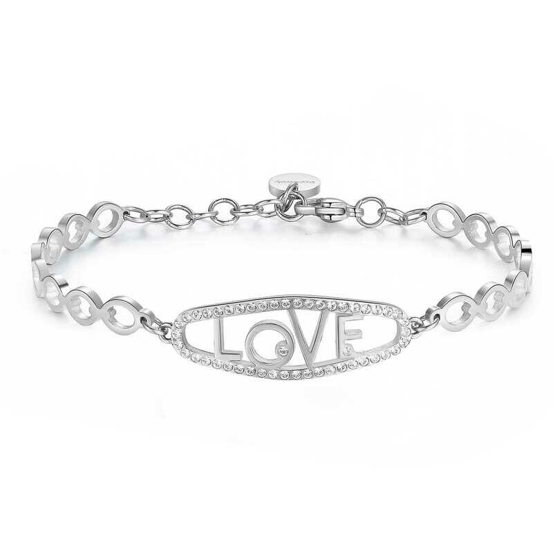 Bracciale Donna Love Brosway Chakra BHK339 - Acciaio - Cristalli