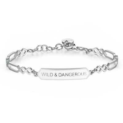 Bracciale Donna Brosway Chakra BHK342 - Acciaio - Smalto Bianco