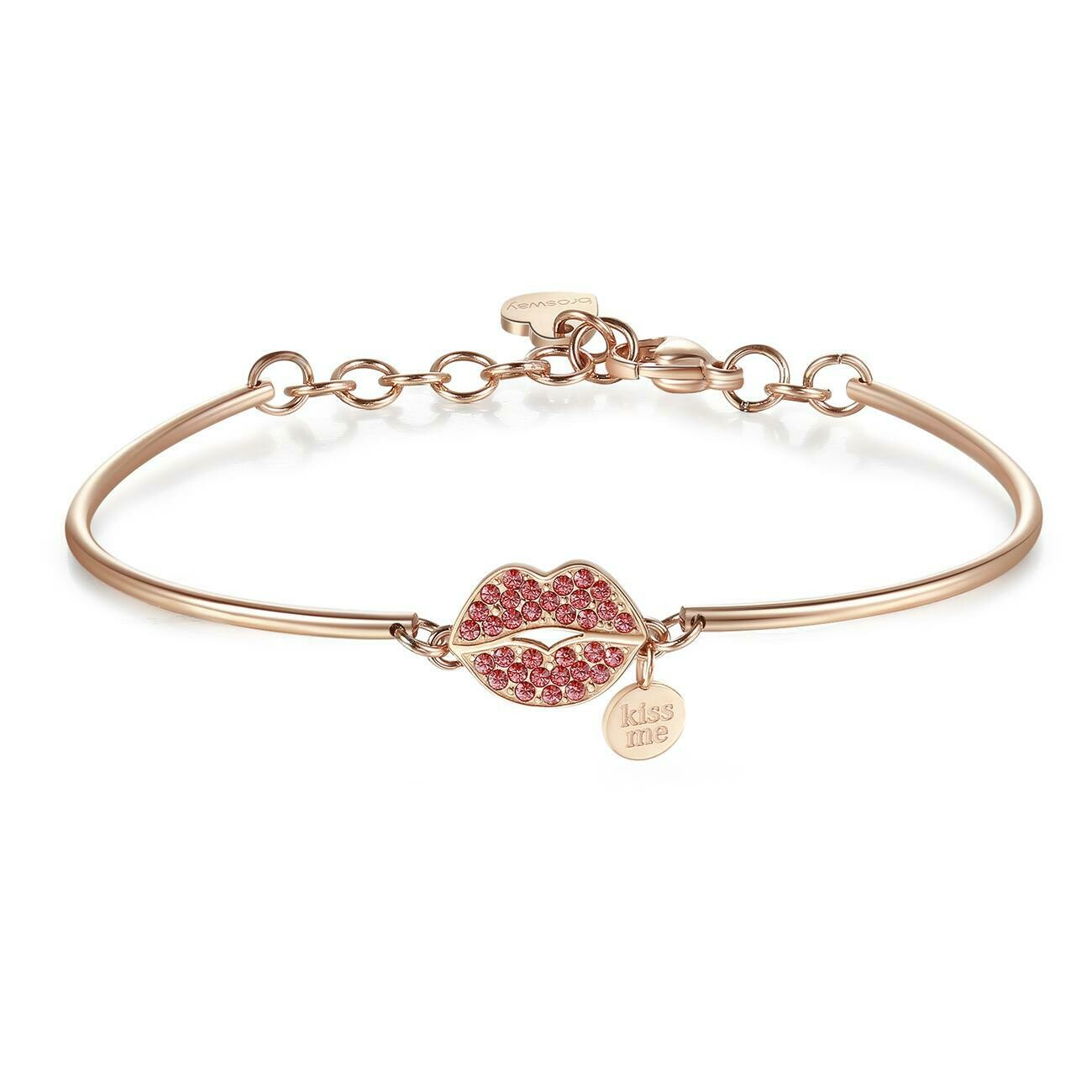 Bracciale Donna Brosway Chakra BHK353 - Acciaio PVD Oro Rosa - Cristalli