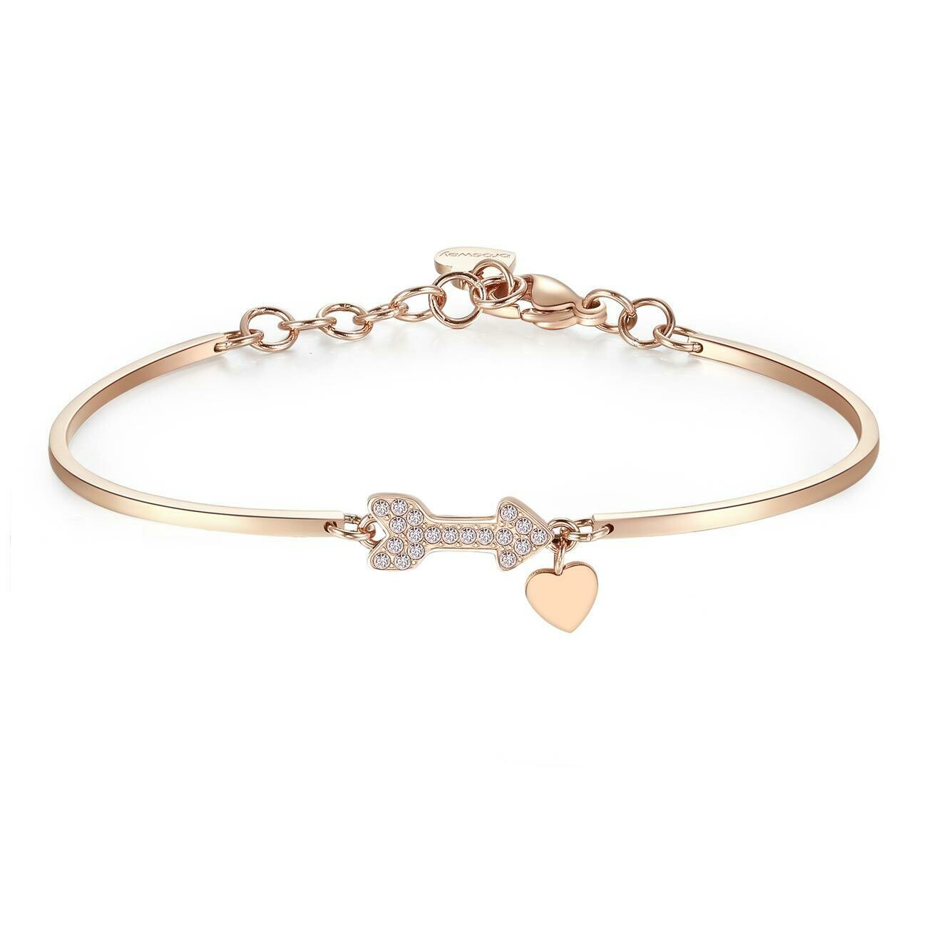 Bracciale Donna Brosway Chakra BHK357 - Acciaio PVD Oro Rosa - Cristalli