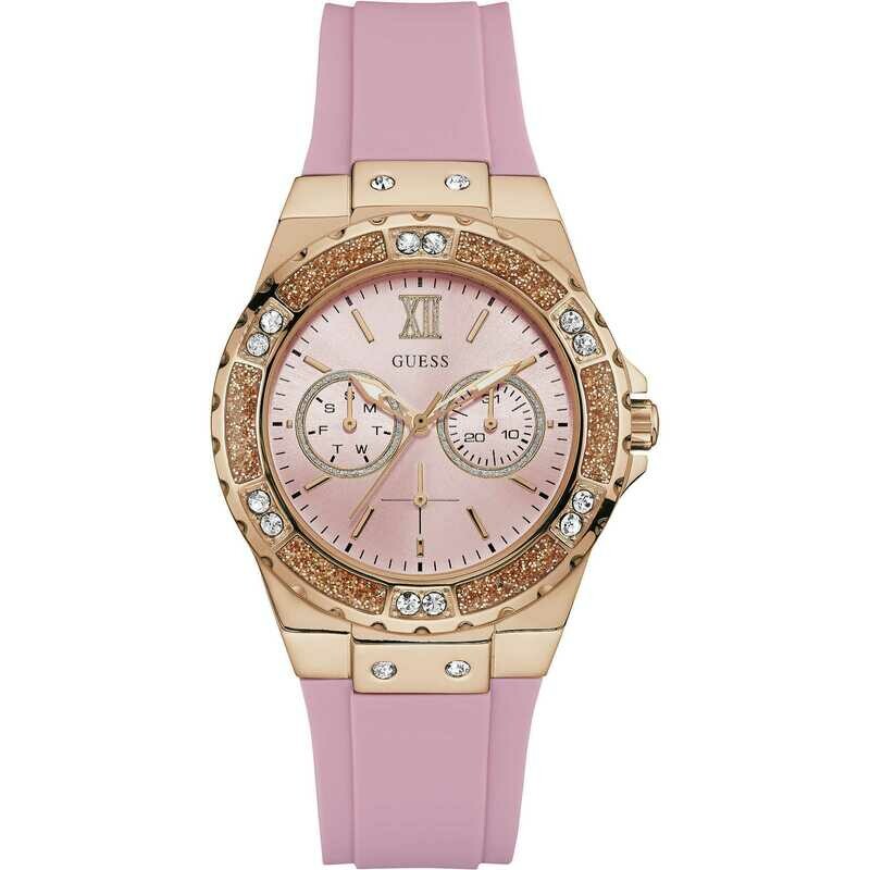Orologio Donna Guess Limelight W1053L3 Acciaio - Cristalli - Silicone - 38 mm - Multifunzione