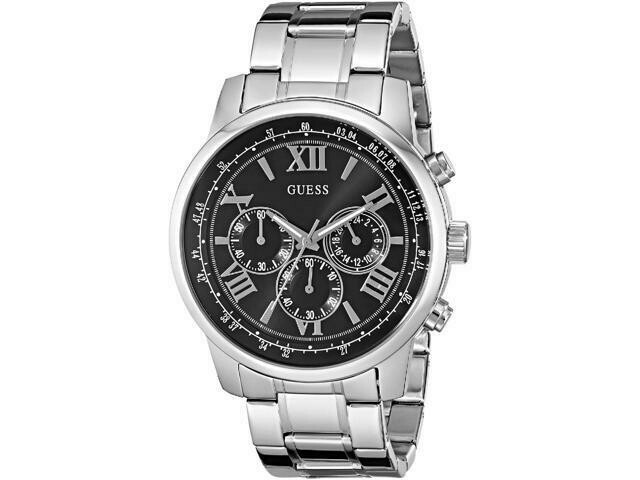 Orologio Uomo Guess Horizon - W0379G1 - Acciaio - Multifunzione - 45 mm - 5 Atm
