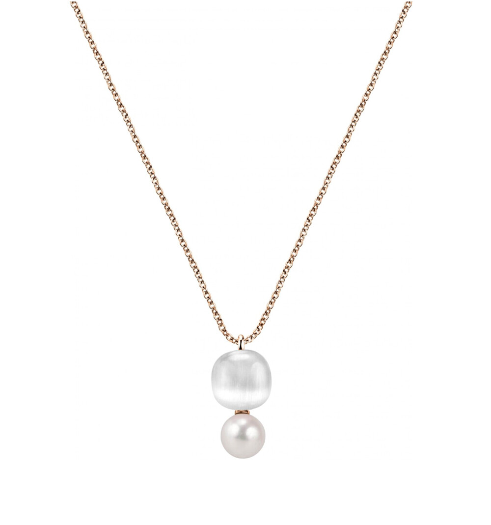 Collana Donna Morellato Gemma Perla SATC02 - Argento - Pietra Cat Eye - Perla - 45 cm