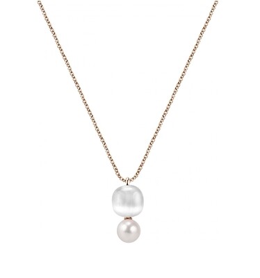 Collana Donna Morellato Gemma Perla SATC02 - Argento - Pietra Cat Eye - Perla - 45 cm