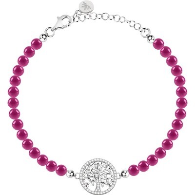 Bracciale Donna Morellato Albero della Vita SATB07 - Argento 925 - Cristalli - Pietre Natutali