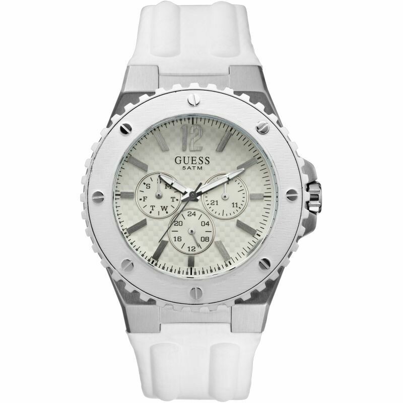Orologio Unisex Guess Overdrive -  W10603G1 - Acciaio satinato - Multifunzione - Cassa 44 mm - 10 ATM
