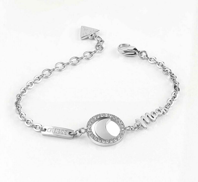 Bracciale Donna Guess I Need My Space - Moon - UBS29000 - Acciaio - Cristalli