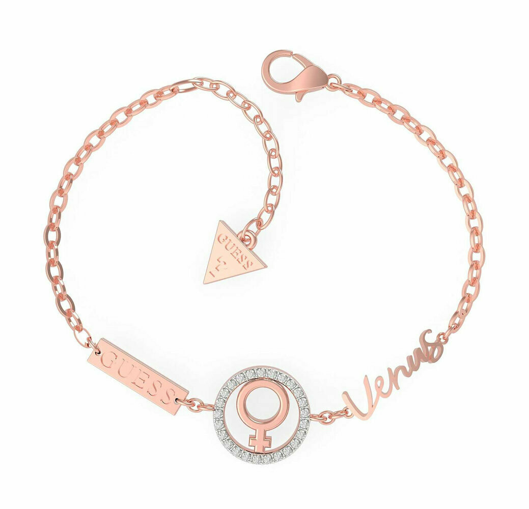 Bracciale Donna Guess I Need My Space - Venus - UBS29026 - Acciaio IP Oro Rosa - Cristalli