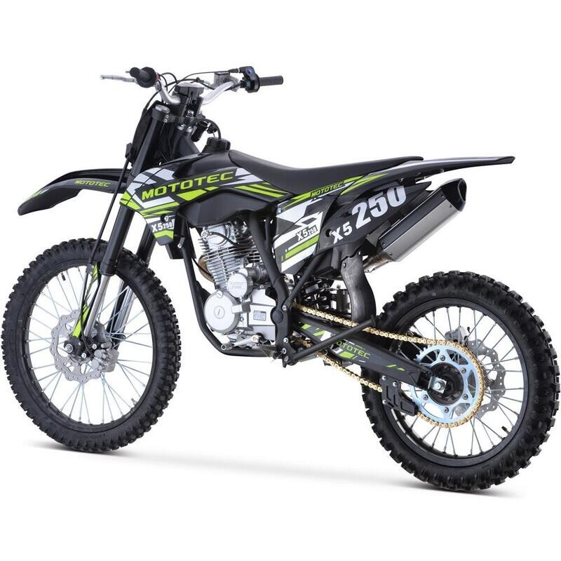 X5 250cc 4-Stroke Gas Dirt Bike Black