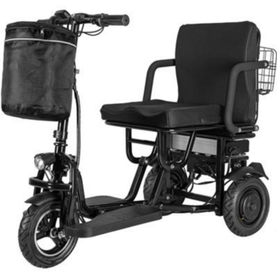 Folding Mobility Electric Trike Black