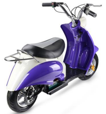 24v Electric Moped Purple