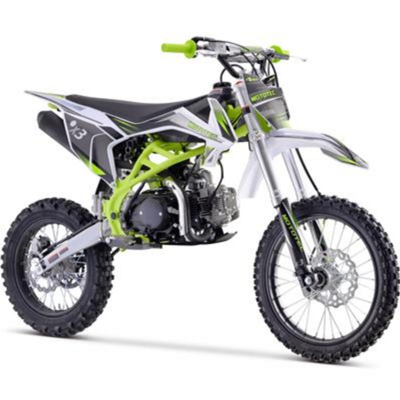 X3 125cc 4-Stroke Gas Dirt Bike Green