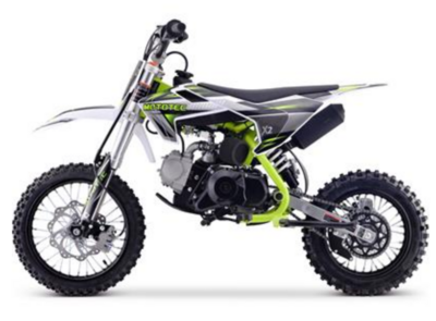 X2 110cc 4-Stroke Gas Dirt Bike (Green)