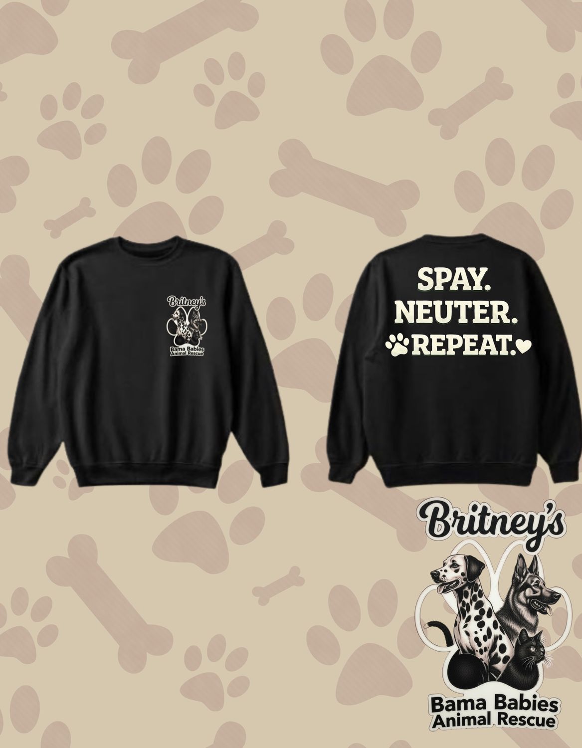 Spay,Neuter,Repeat Crewneck