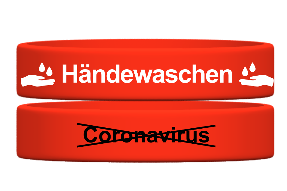 Händewaschen Coronavirus Armband