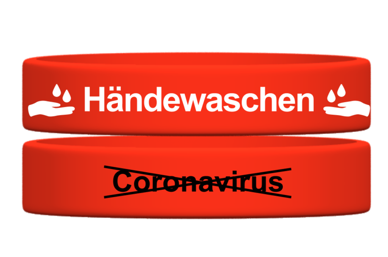 Händewaschen Coronavirus Armband