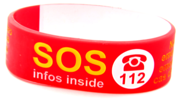 Hilfix BESCHREIBBAR Notfallarmband Set (2 Stk.)