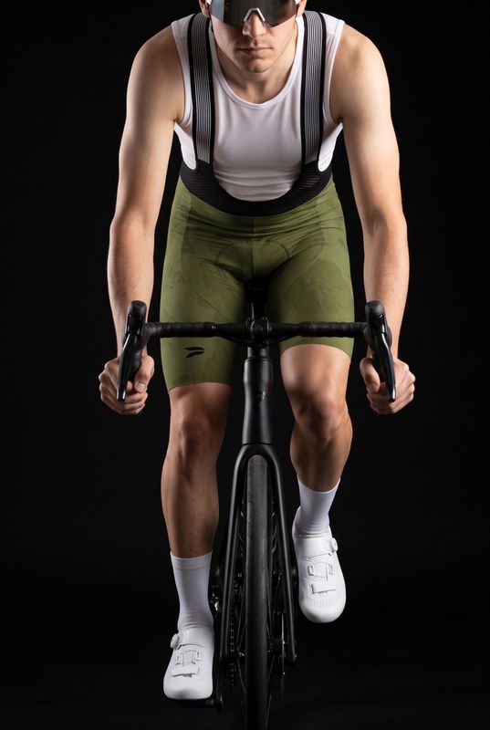 pantaloncini estivi da ciclismo uomo  Slate - front | Be a Pro abbigliamento da ciclismo