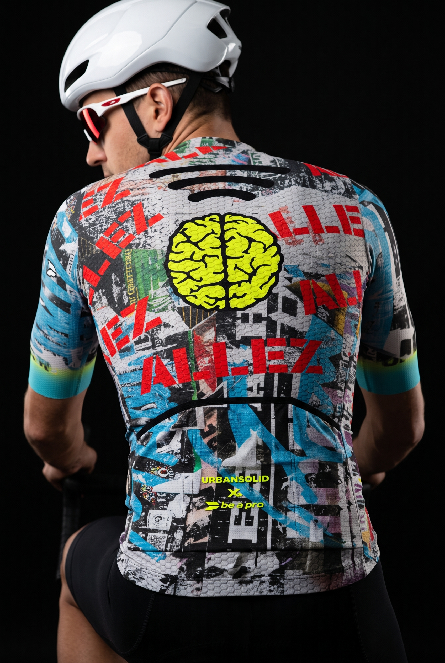 Maglia estiva da ciclismo Urban White - front | Be a Pro SS-2026 - abbigliamento da ciclismo