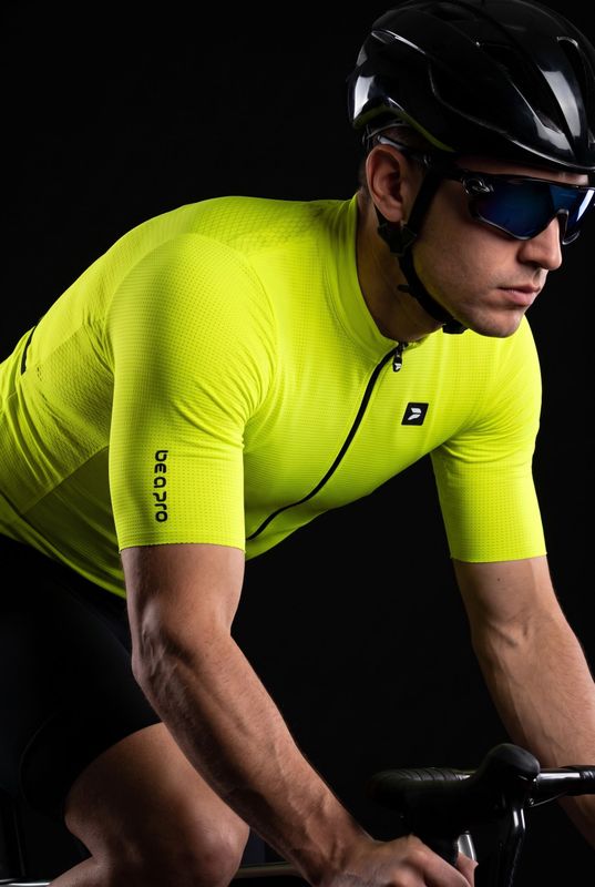 Maglia estiva da ciclismo Essential Fluo - front | Be a Pro SS-2026 - abbigliamento da ciclismo