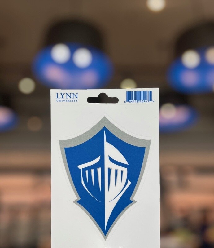spirit logo decal with royal blue, white and gray.
