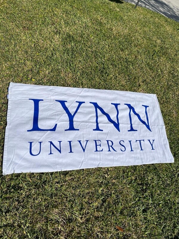 Lynn University beach towel