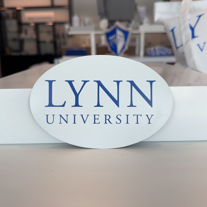 Lynn University oval magnet