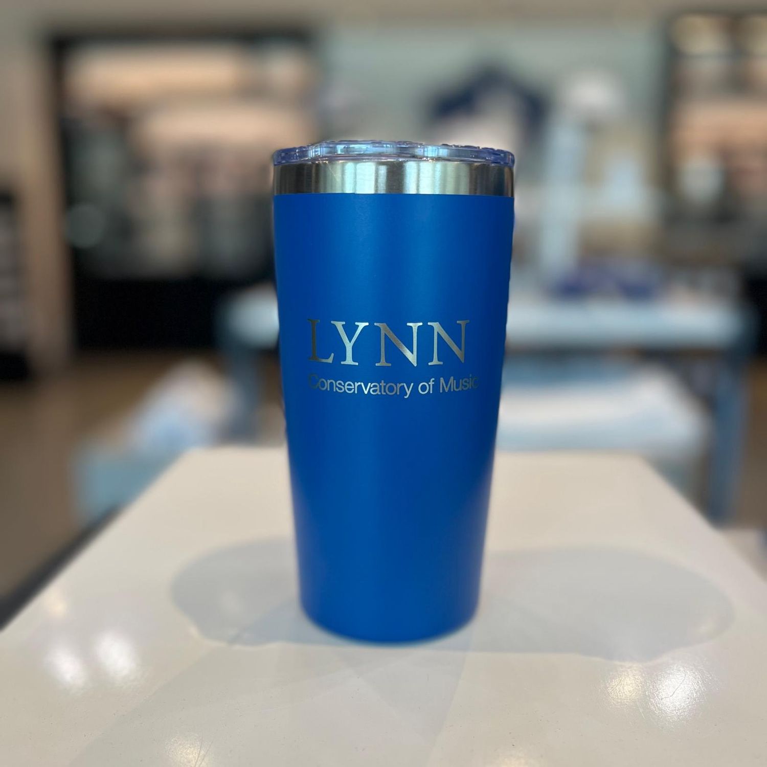 Stainless Steel Vacuum Insulated Tumbler 20 oz. Conservatory of Music Logo