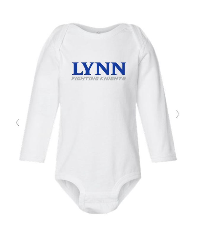 Fighting Knights long sleeve baby onesie