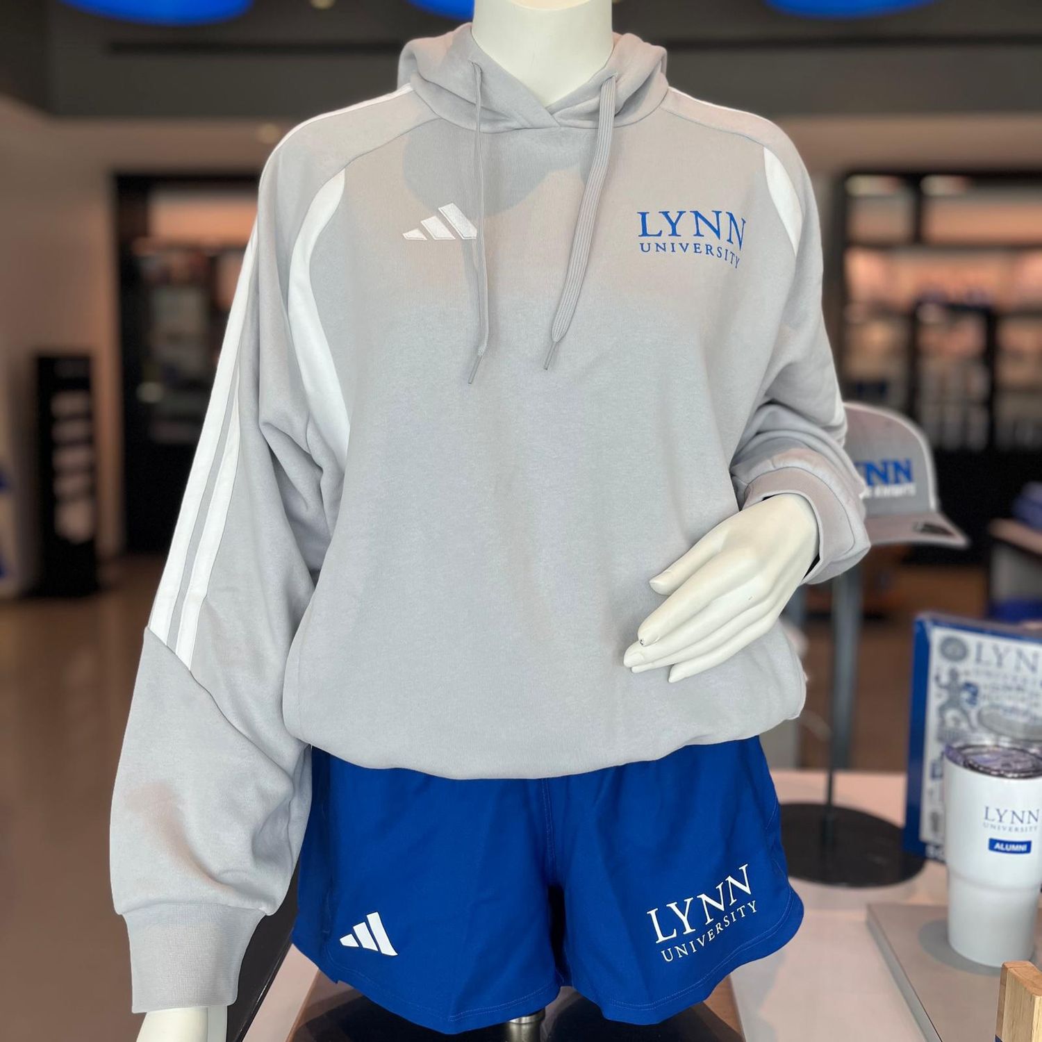 Adidas athletic hooded sweatshirt, Size: X-Small