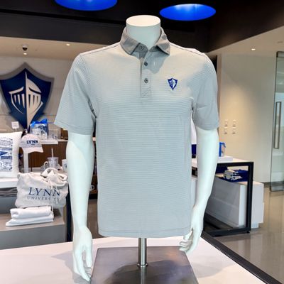 Cutter &amp; Buck eco gray/white stripe polo