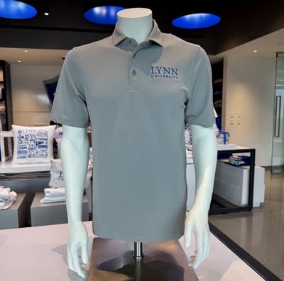 Cutter &amp; buck eco solid gray polo