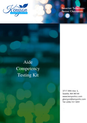 Aide Competency Testing Kit