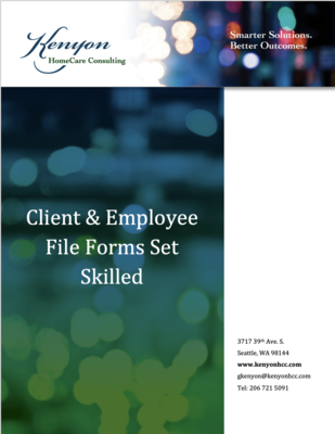 Client & Employee File Forms Set - SKILLED