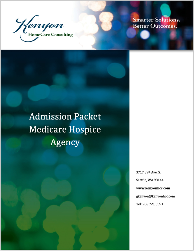 Admission Packet - Medicare Hospice Agency