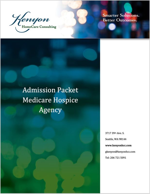 Admission Packet - Medicare Hospice Agency