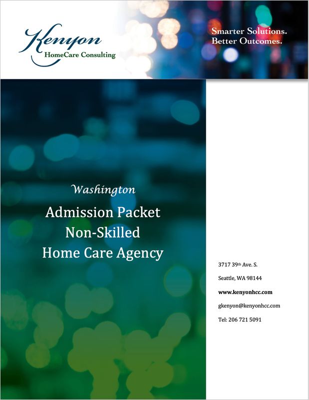 Admission Packet - Washington Non-Skilled Home Care Agency