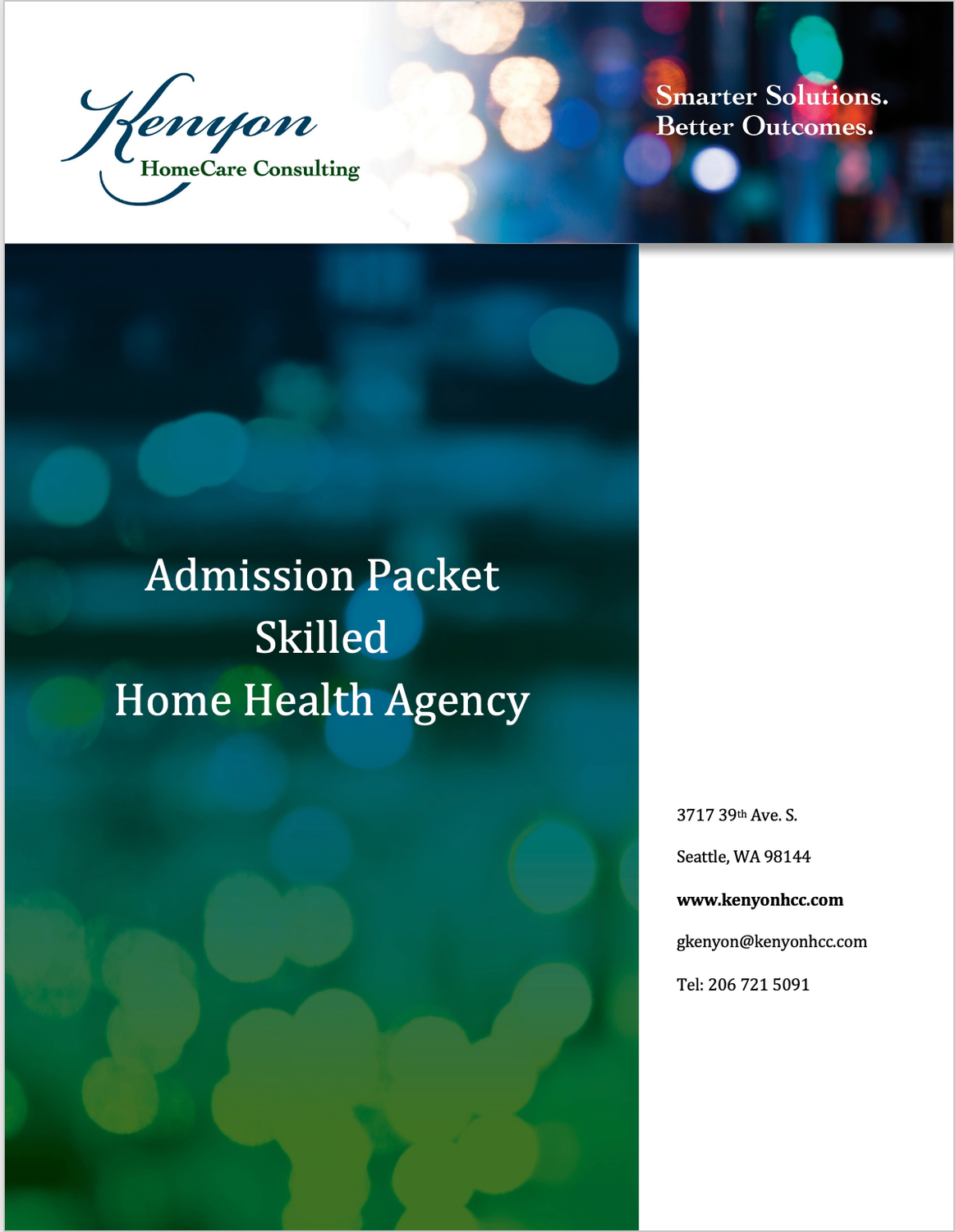 Admission Packet - Skilled Home Health Agency Admission Packet - Skilled Home Health Agency