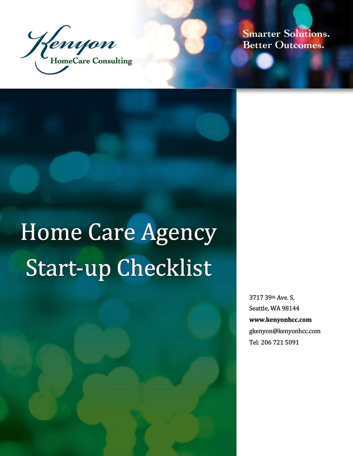 FREE Home Care Agency Start-up Checklist FREE Home Care Agency Start-up Checklist