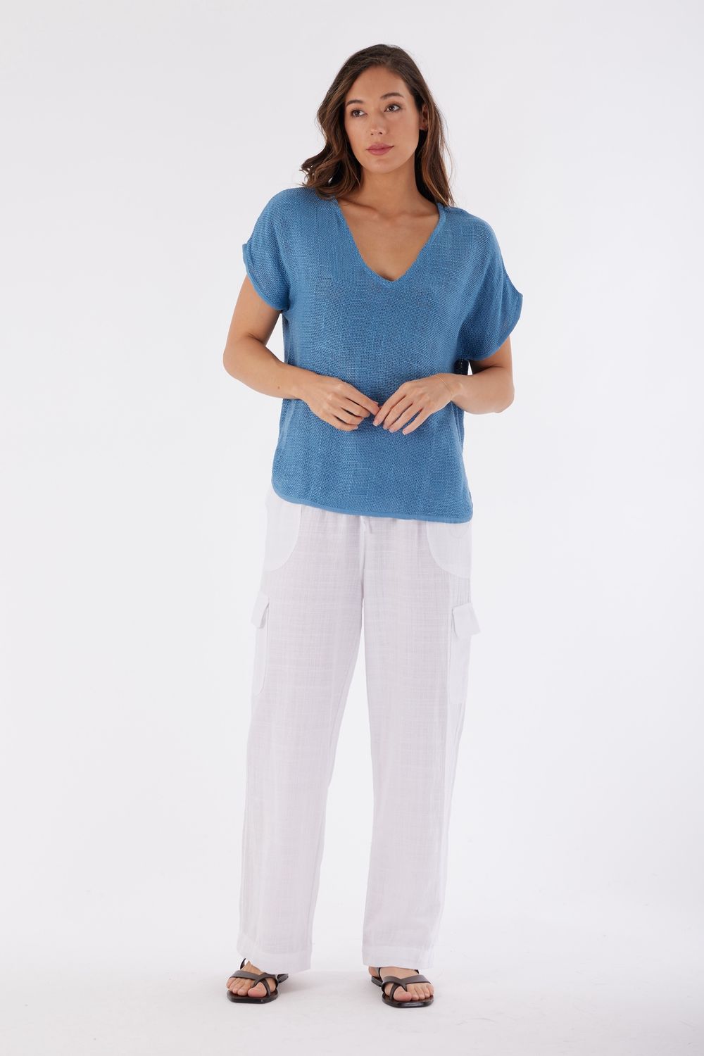 Paris Hessian V-Neck