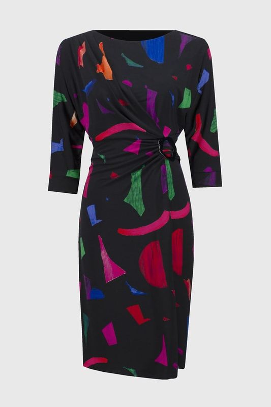 Silky Knit Abstract print dress