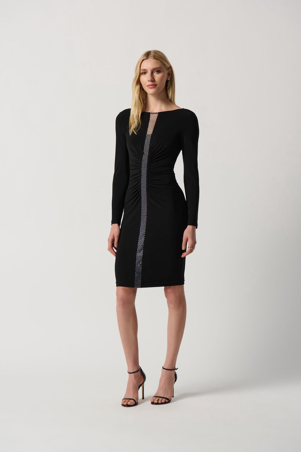 Silky Knit Dress with Rhinestone